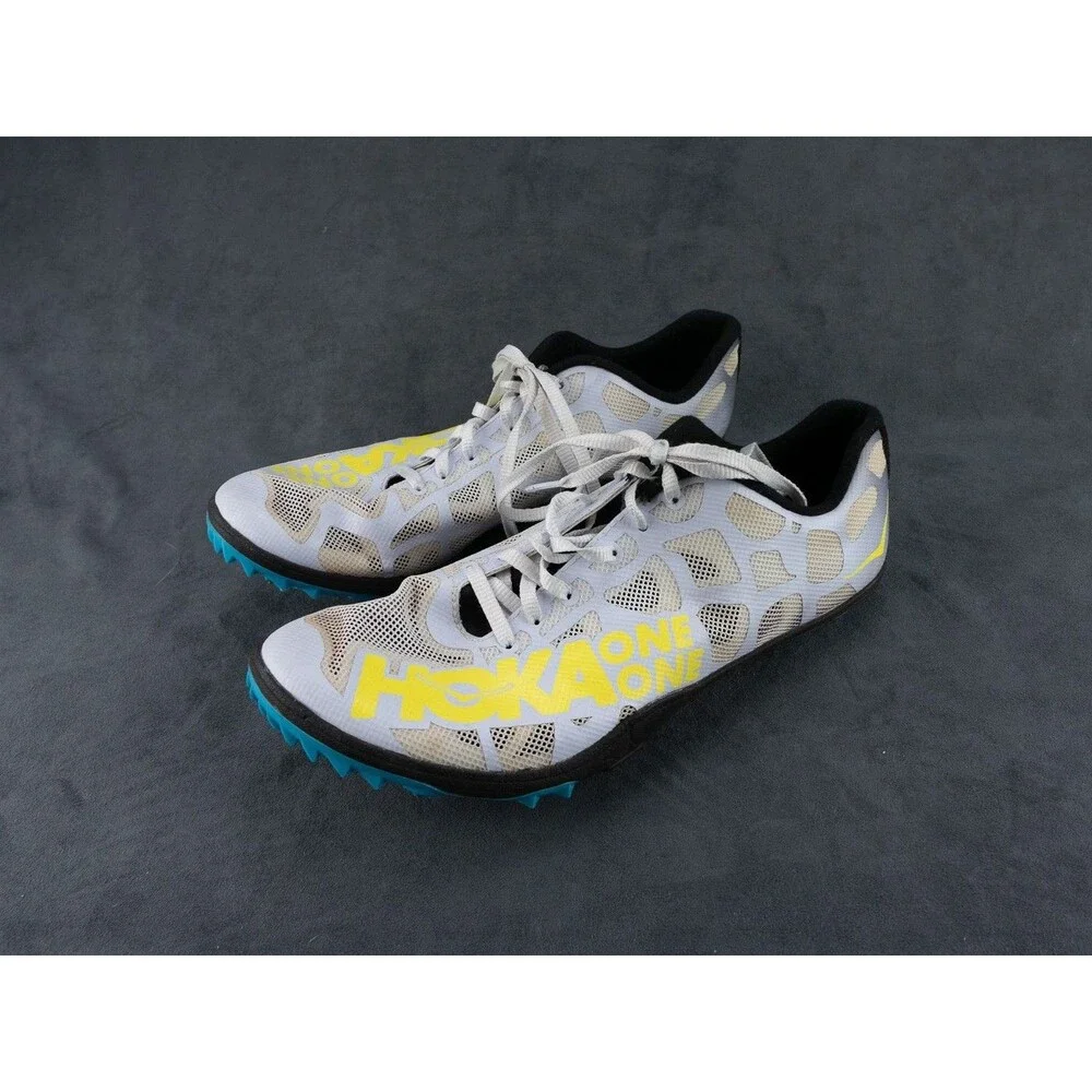 Hoka One One Rocket LD Shoes Womens 10.5 M Lavendar Spike Cleats Running Track